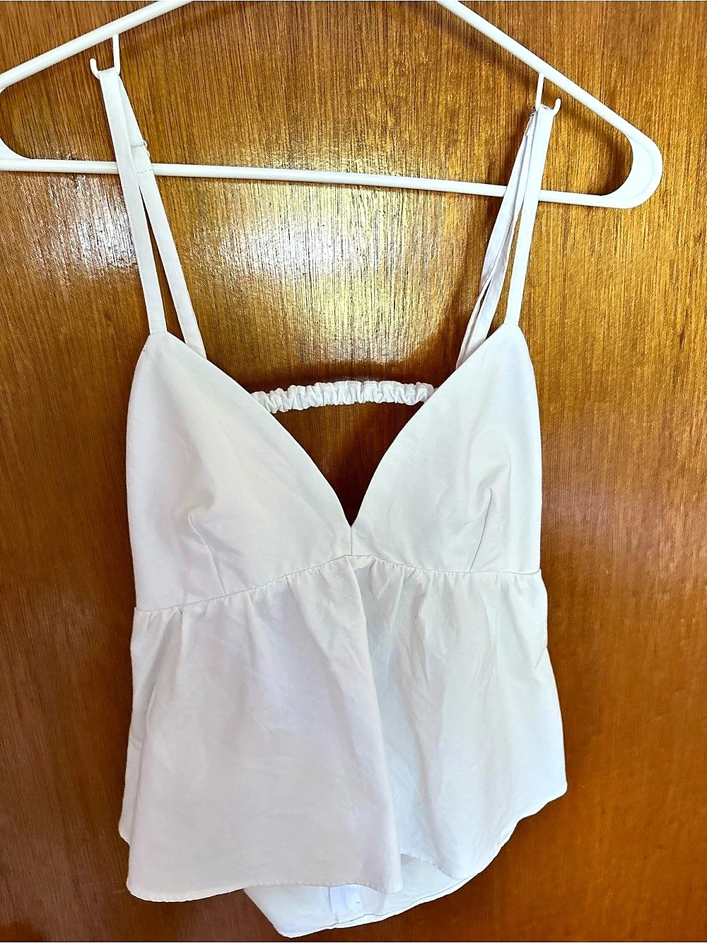 Abercrombie & Fitch White Camisole Size Medium Like New